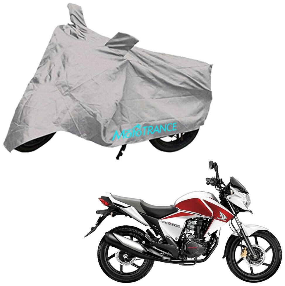 

Mototrance Silver Bike Body Cover For Honda CB Unicorn Dazzler