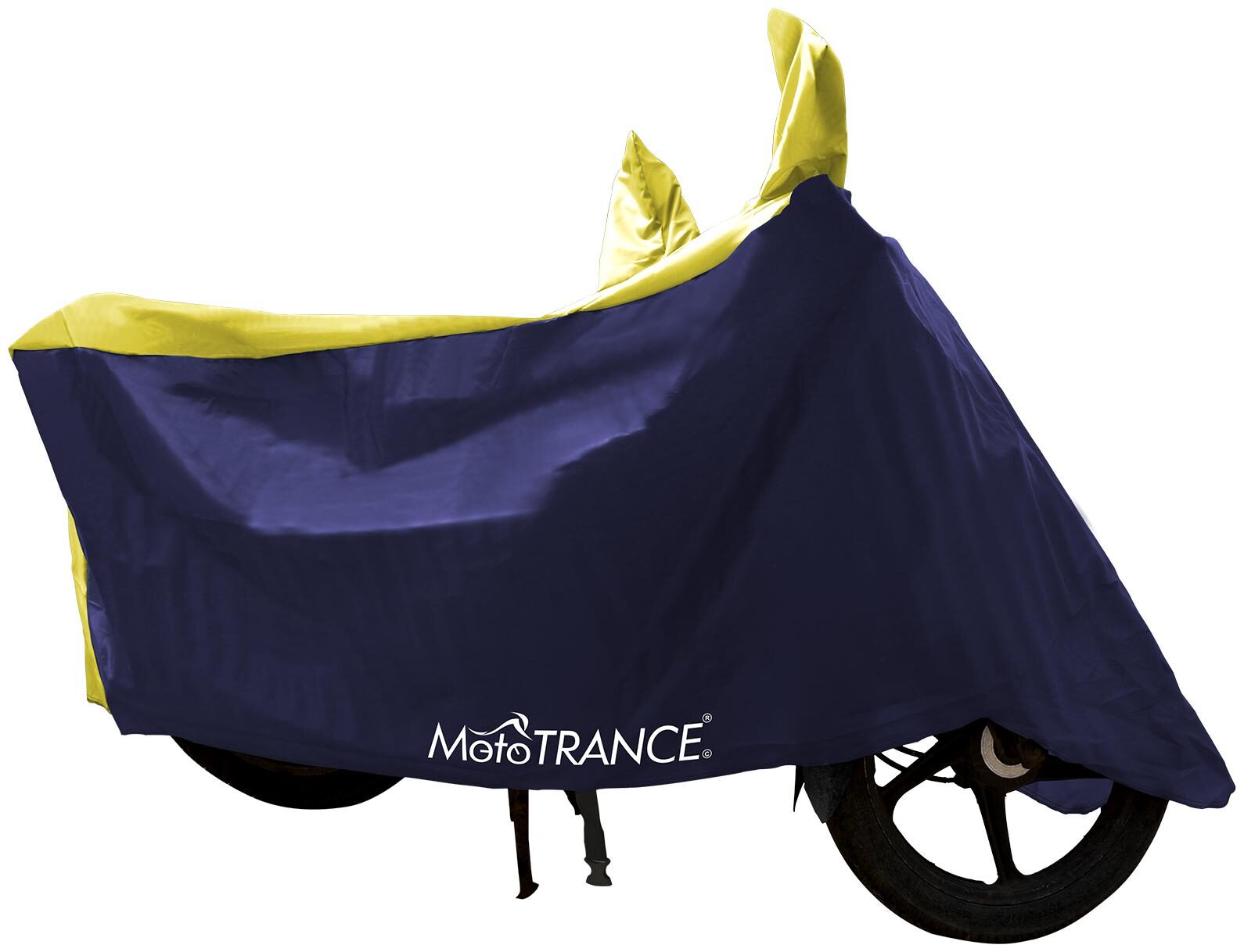

Mototrance Sporty Yellow Blue Bike Body Cover For Suzuki Bandit