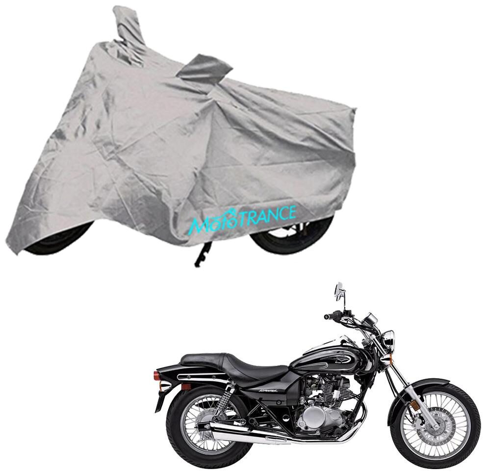 

Mototrance Silver Bike Body Cover For Bajaj Eliminator