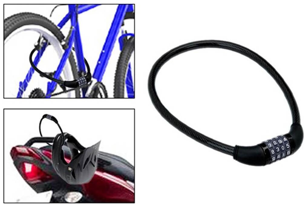 

Motoway 4 Digits Combination Multipurpose Number Lock for Bikes Helmets Luggage
