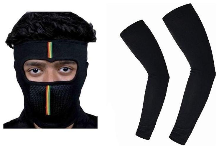 

MP MASK FULL FACE CAP FOR BIKE RIDING WITH ARM SLEEVES