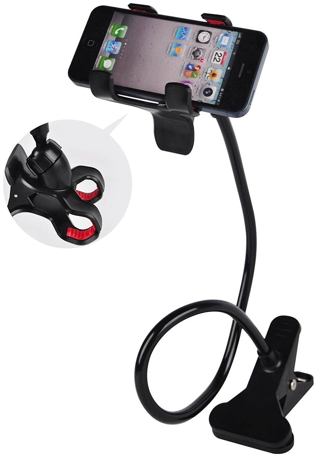

My Style Snake Style Lazy Stand Mobile Phone Holder with Clip On The Bottom for