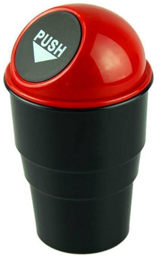 

New Car Home Office Mini Trash Garbage Dust Rubbish Bin Car Accessory Plastic Dustbin (Assorted Color)