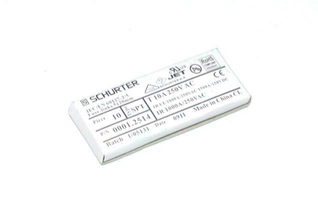 

NEW PACK OF 10 SCHURTER 0001 2514 FUSES 10 AMP 250 VAC 5 X 20 MM