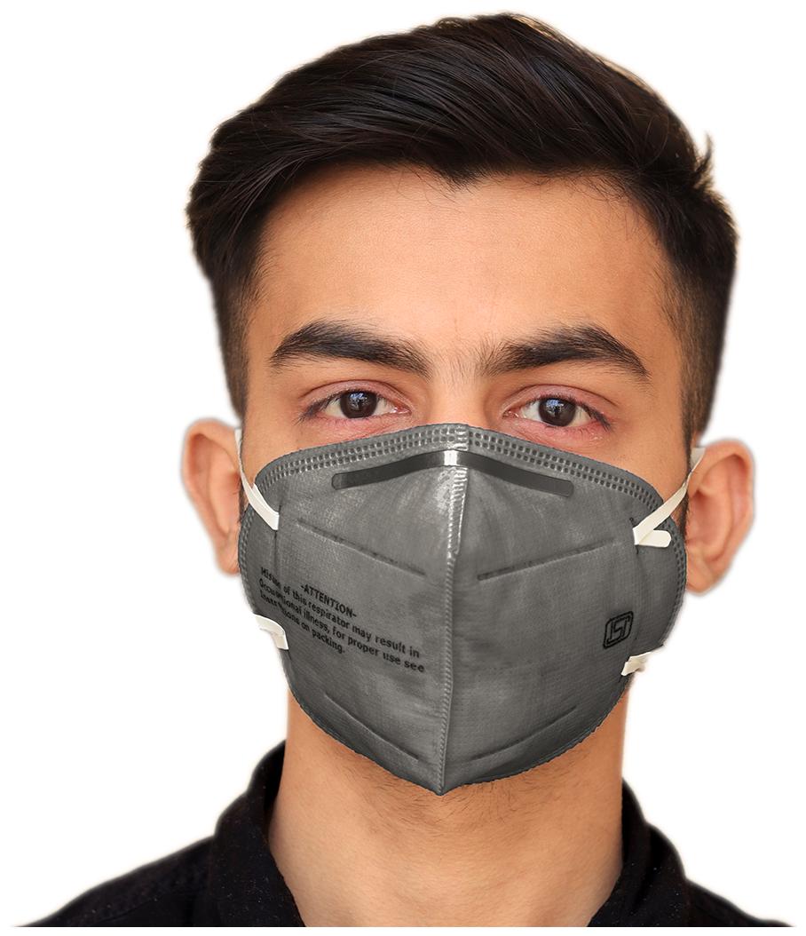 

Noymi Anti-Pollution Mask With Activated Carbon For Men And Women Mask (Grey) (Pack of 1)