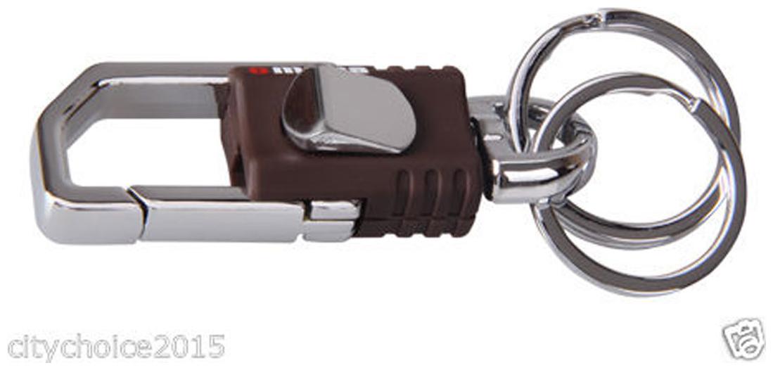 

Omuda 3713 Plastic And Metal Hook With Locking Key Chain With Double Rings Key Ring(1 Piece)