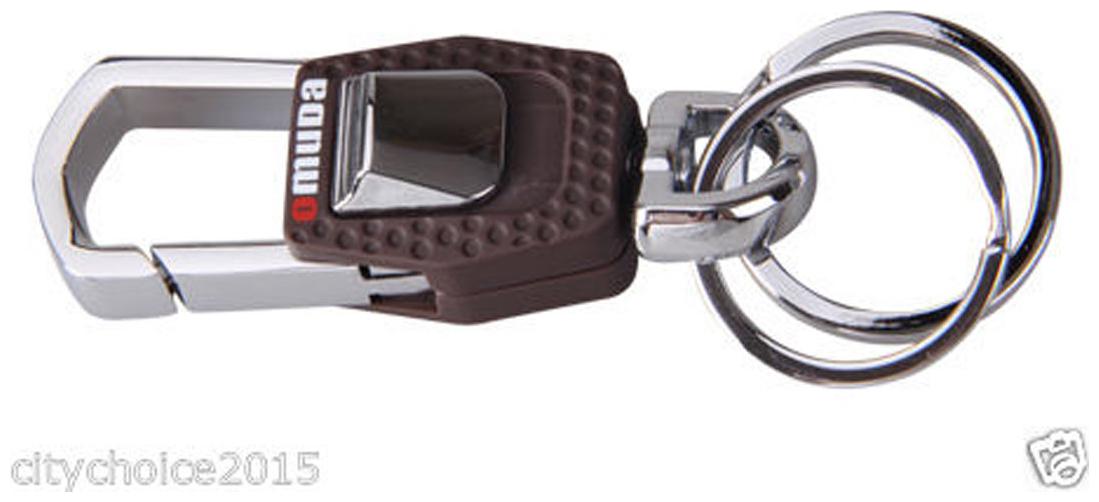 

Omuda 3717 Plastic And Metal Hook With Locking Key Chain With Double Rings Key Ring(1 Piece)