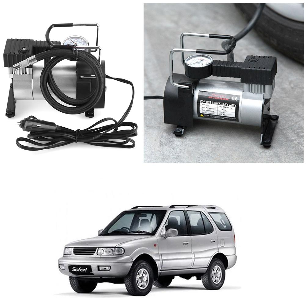 

Oshotto 12V Portable Car Electric Inflator Pump Air Compressor 150PSI Electric Tire Tyre Inflator Pump Compatible with Tata Safari