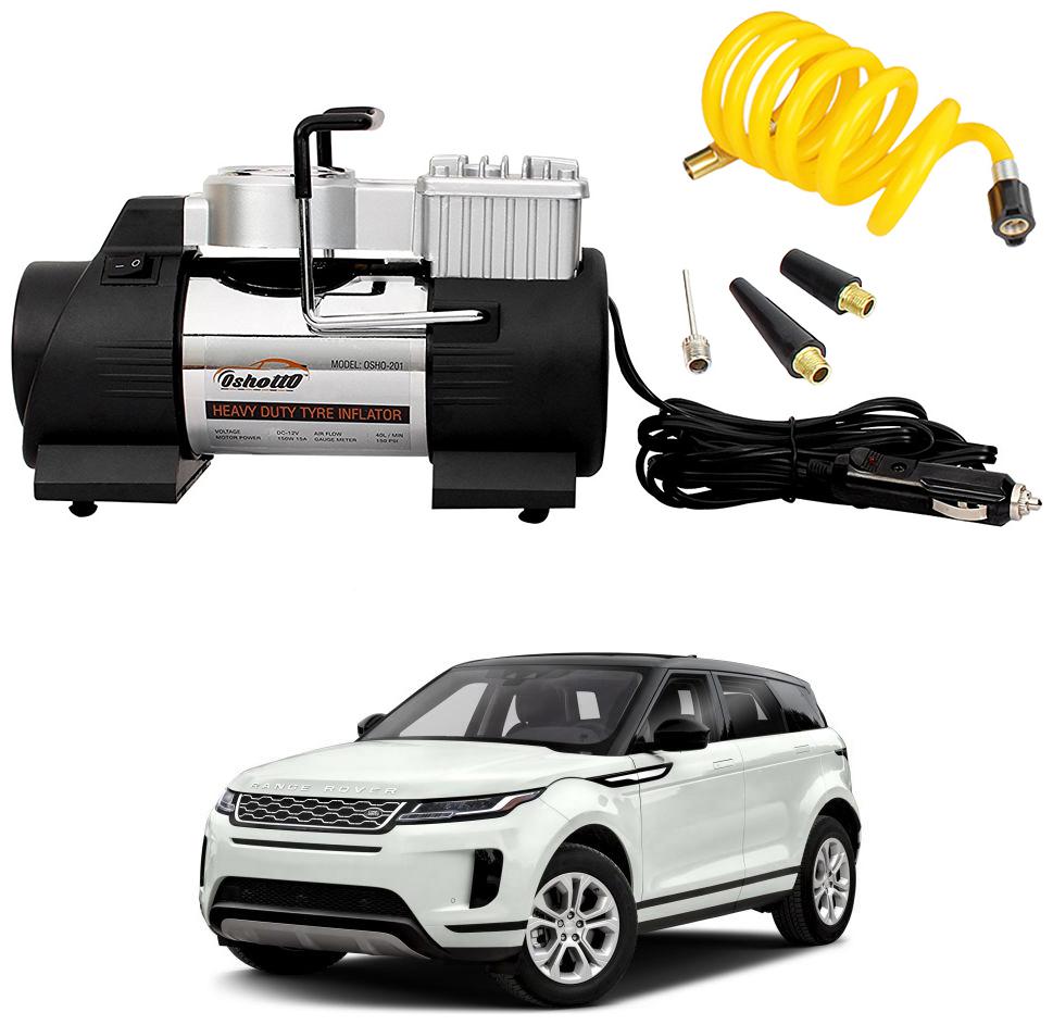 

Oshotto 12V Double Cylinder Air Compressor Tyre Inflator Compatible with Range Rover Evoque (Black)