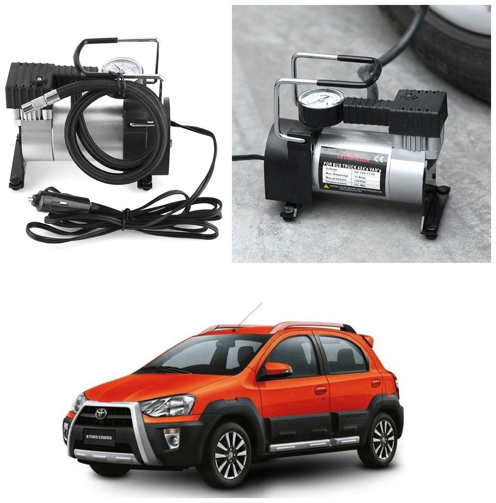 

Oshotto 12V Portable Car Electric Inflator Pump Air Compressor 150PSI Electric Tire Tyre Inflator Pump for Toyota Etios Cross