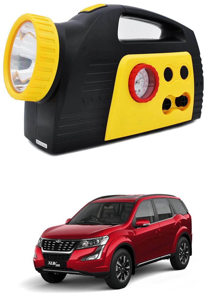 

Oshotto 300PSI 12V Tire air pump Compressor for Mahindra Xuv-500 (Black Yellow)
