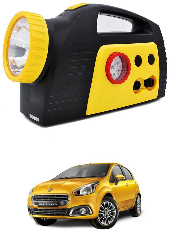 

Oshotto 300PSI 12V Tire air pump Compressor for Fiat Punto (Black Yellow)