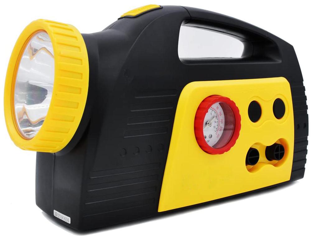 

Oshotto 300PSI 12V Tire air pump Compressor for Cars Bikes Scooters (Black Yellow)