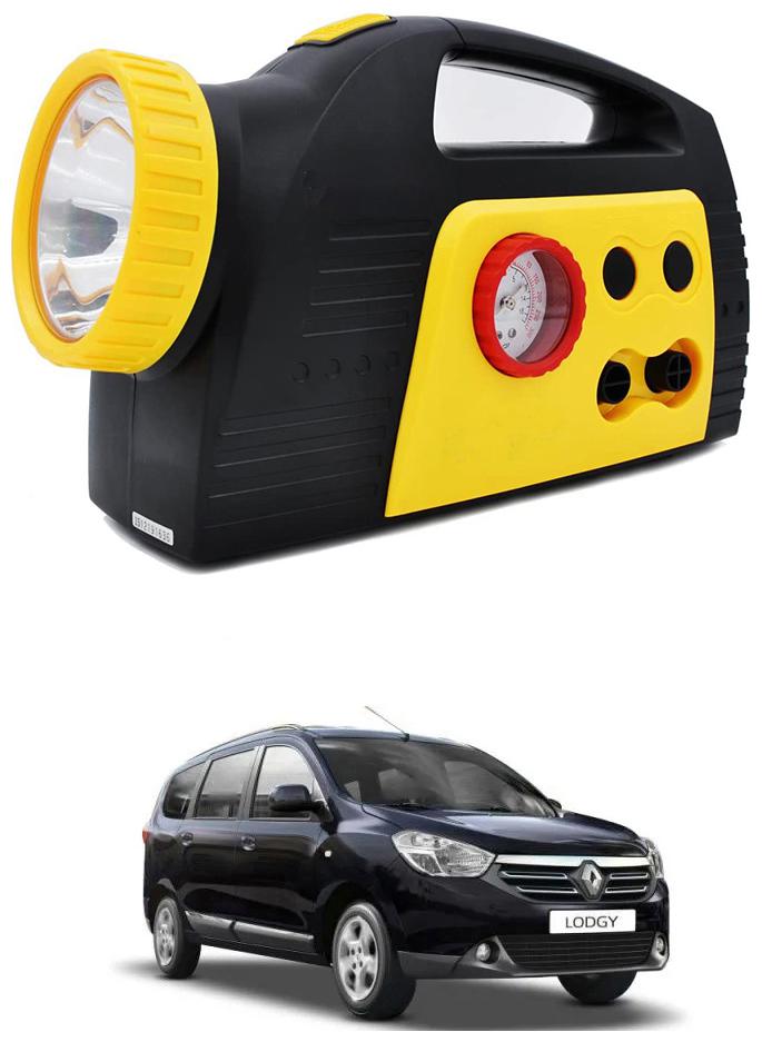 

Oshotto 300PSI 12V Tire air pump Compressor for Renault Lodgy (Black Yellow)