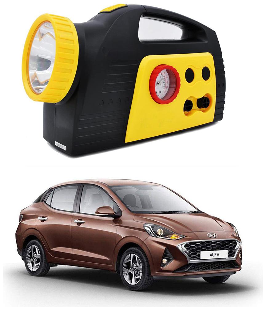 

Oshotto 300PSI 12V Tire air pump Compressor for Hyundai Aura (Black Yellow)