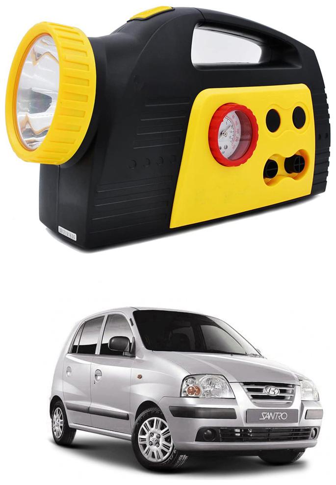 

Oshotto 300PSI 12V Tire air pump Compressor for Hyundai Santro Xing Old (Black Yellow)