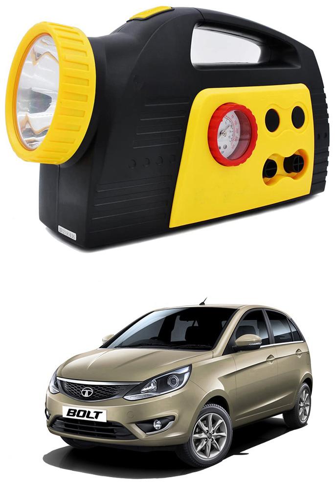 

Oshotto 300PSI 12V Tire air pump Compressor for Tata Bolt (Black Yellow)