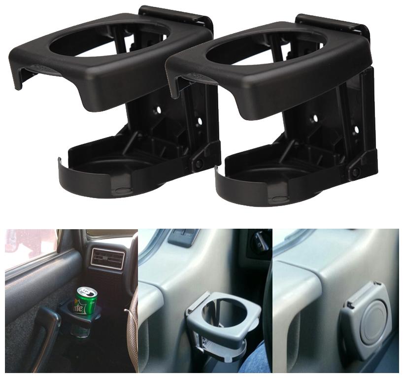 

OSHOTTO Backseat Foldable Multifunctional Food Tray with Bottle Cup Holder for Maruti Dzire 2017 Onwards (Black) -Set of 2