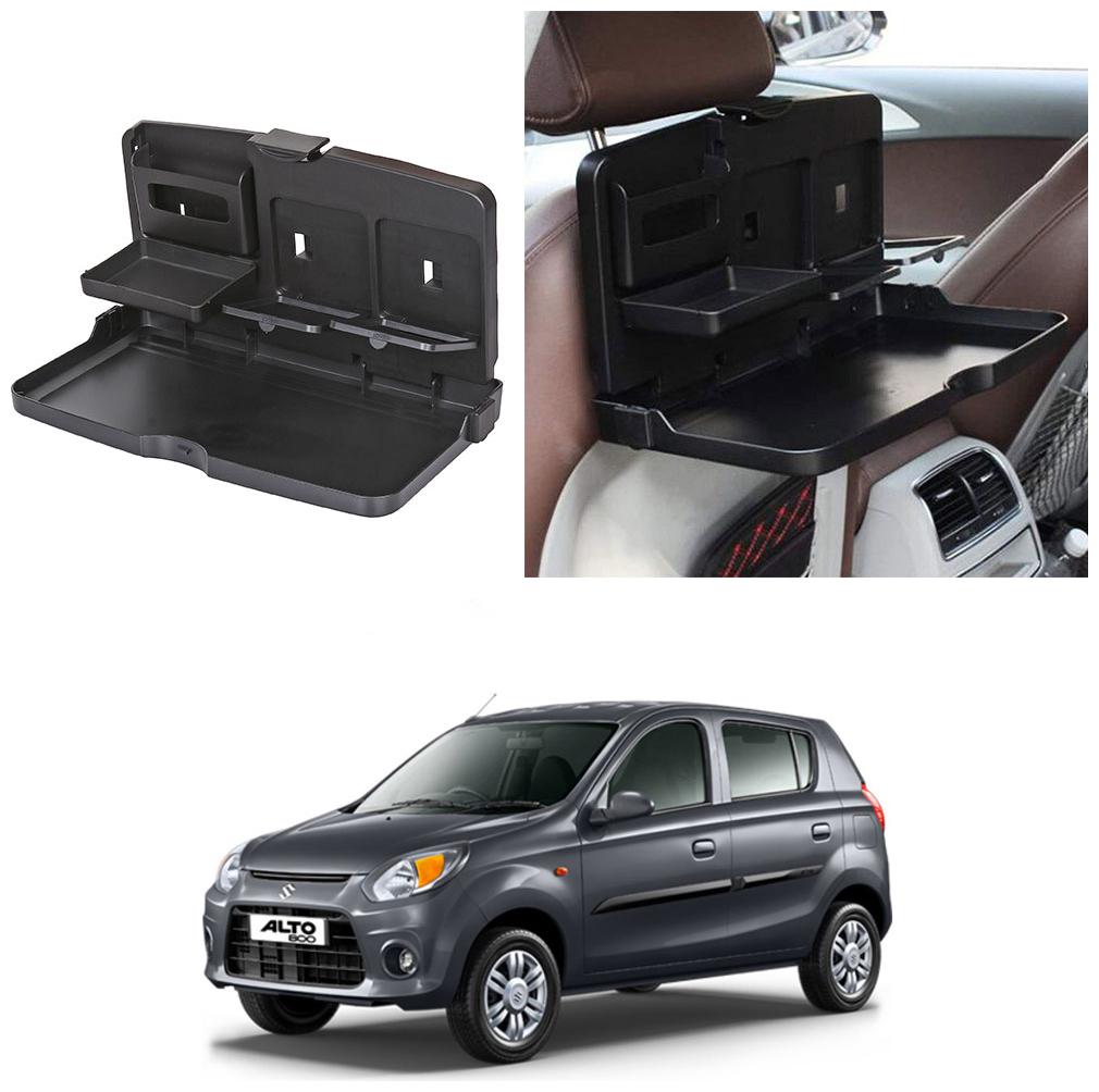 

Oshotto Car Backseat Food Travel Dining Meal Snaks Tray Cup Holder for Maruti Alto-800 (Black) - 1 pc