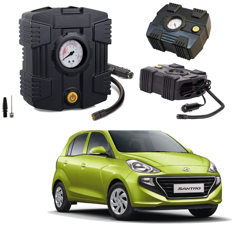 

Oshotto Compact Air Pump Tire Inflator Compressor 300PSI Compatible with Hyundai Santro 2018 (Black)