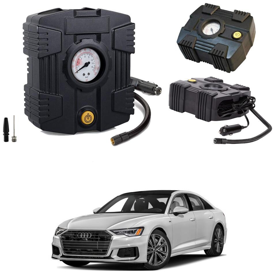 

Oshotto Compact Air Pump Tire Inflator Compressor 300PSI Compatible with Audi A6 (Black)