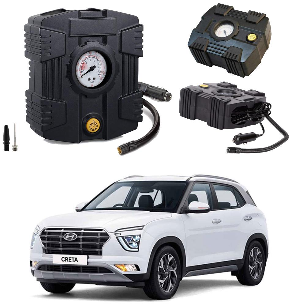 

Oshotto Compact Air Pump Tire Inflator Compressor 300PSI Compatible with Hyundai Creta 2020 (Black)
