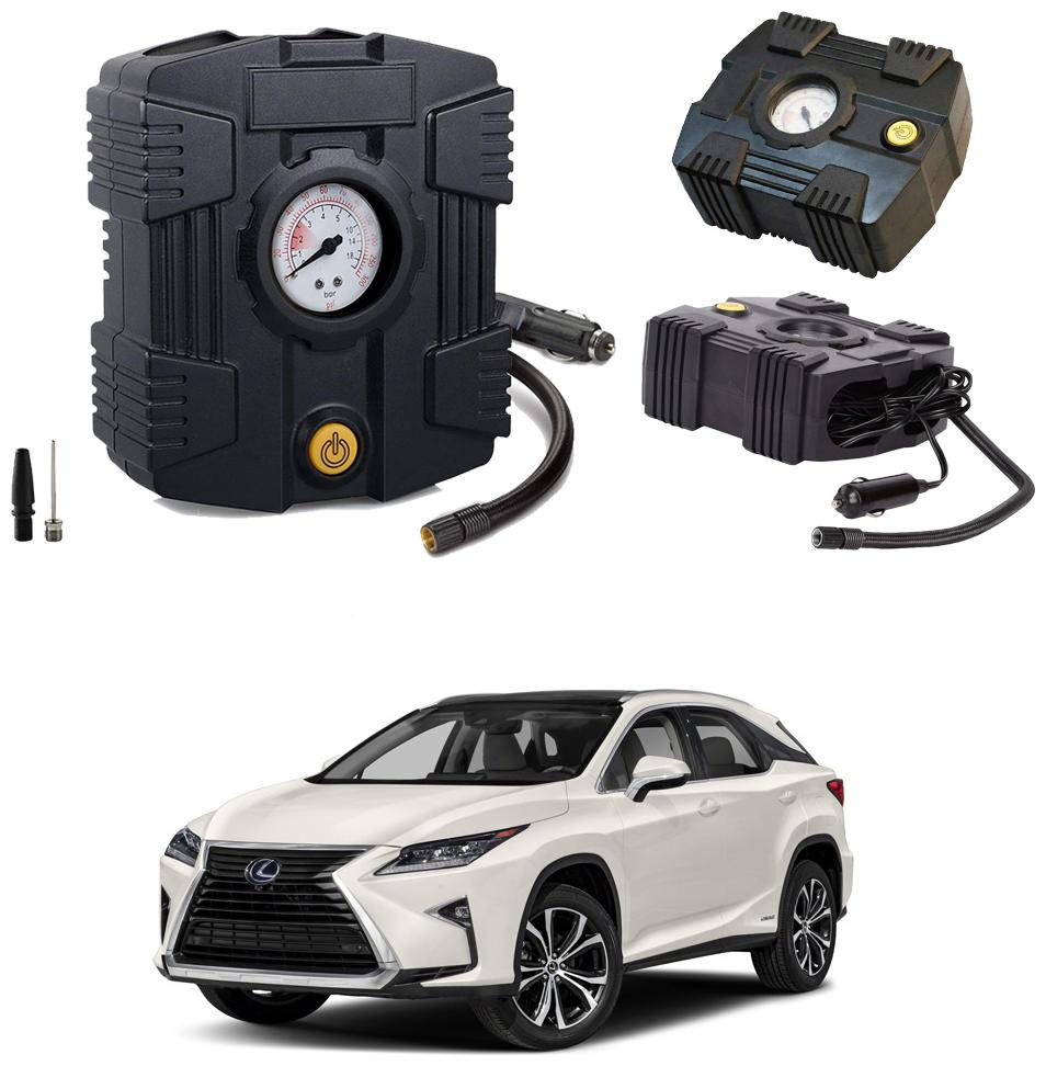 

Oshotto Compact Air Pump Tire Inflator Compressor 300PSI Compatible with LEXUS ES (Black)