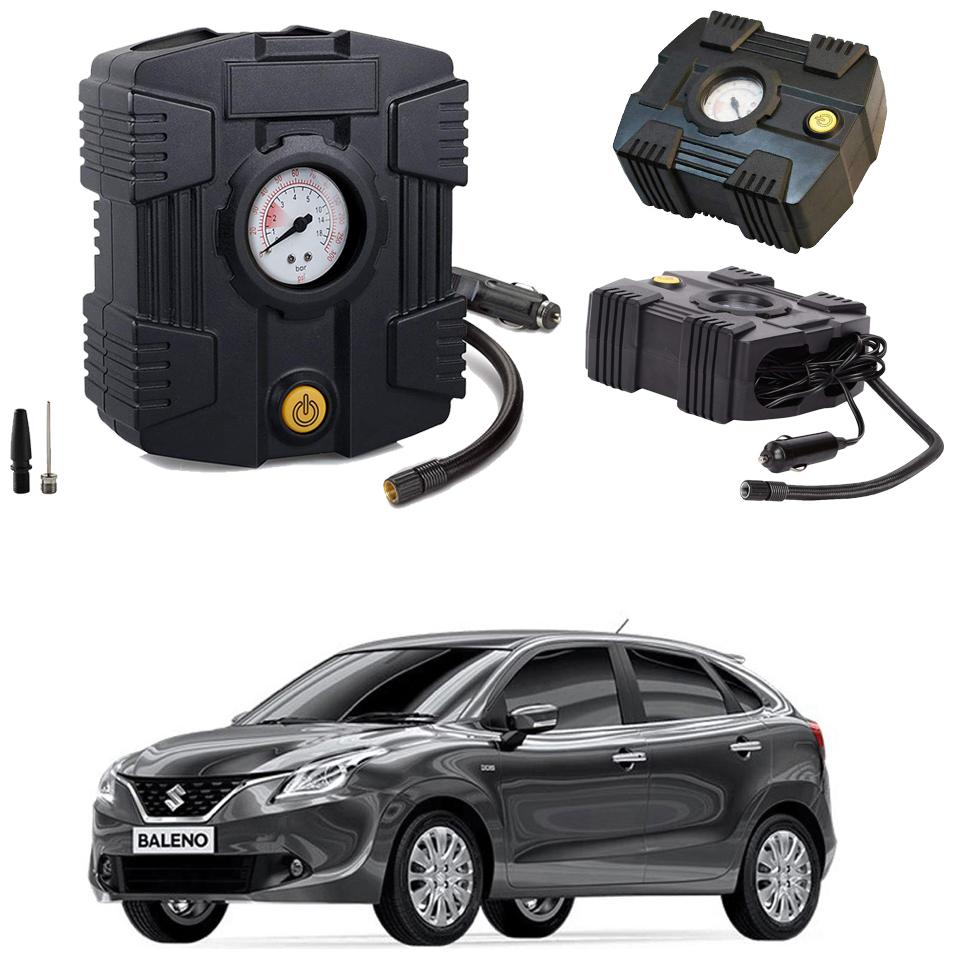 

Oshotto Compact Air Pump Tire Inflator Compressor 300PSI Compatible with Maruti Suzuki Baleno (Black)