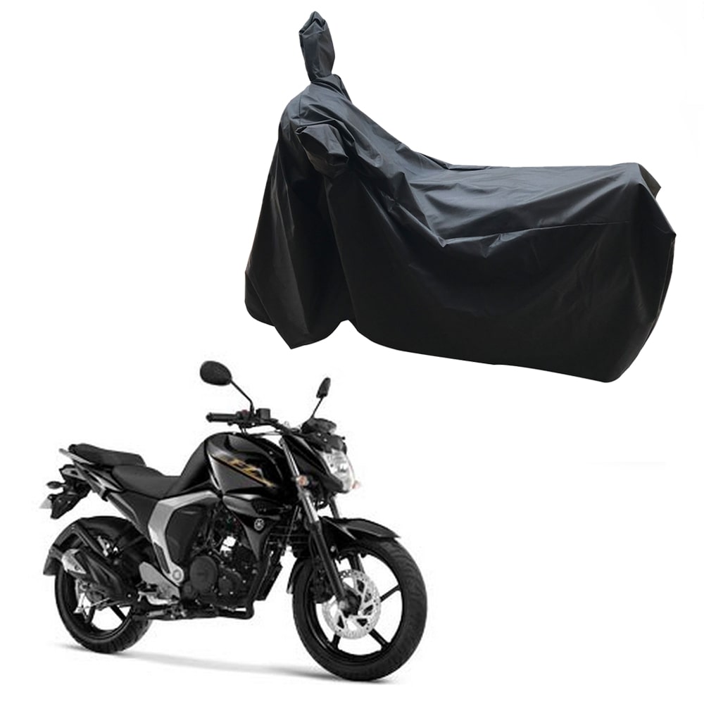

Oshotto Dust and Water Proof Double Mirror Pocket Leatherite Bike Body Cover for Yamaha Fz (Black)