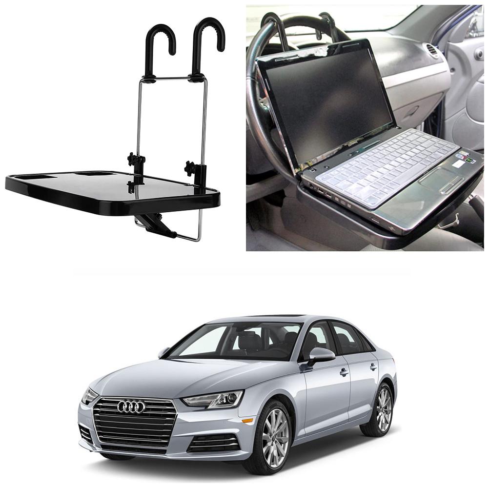 

Oshotto Foldable Laptop Tray Food Tray Cup holder Multi Functional Car Organiser for Audi A4 2017 Onward