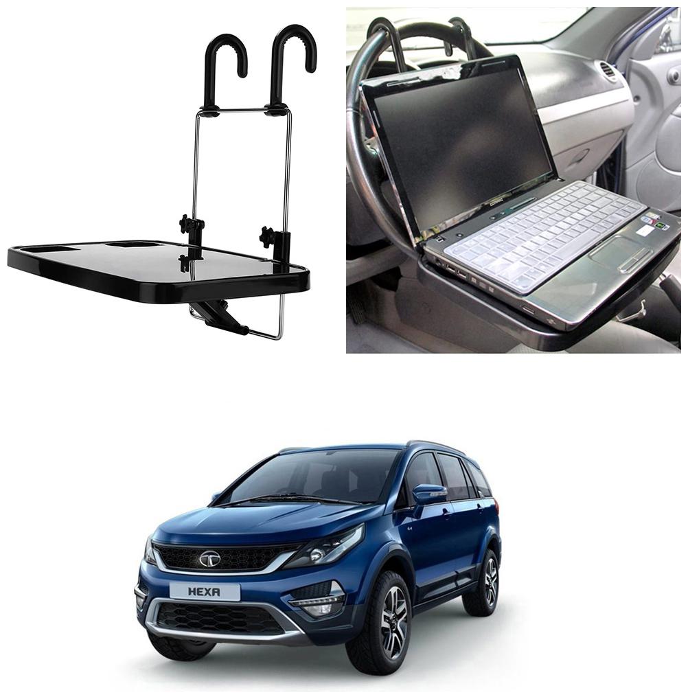 

Oshotto Foldable Laptop Tray Food Tray Cup holder Multi Functional Car Organiser for Tata Hexa
