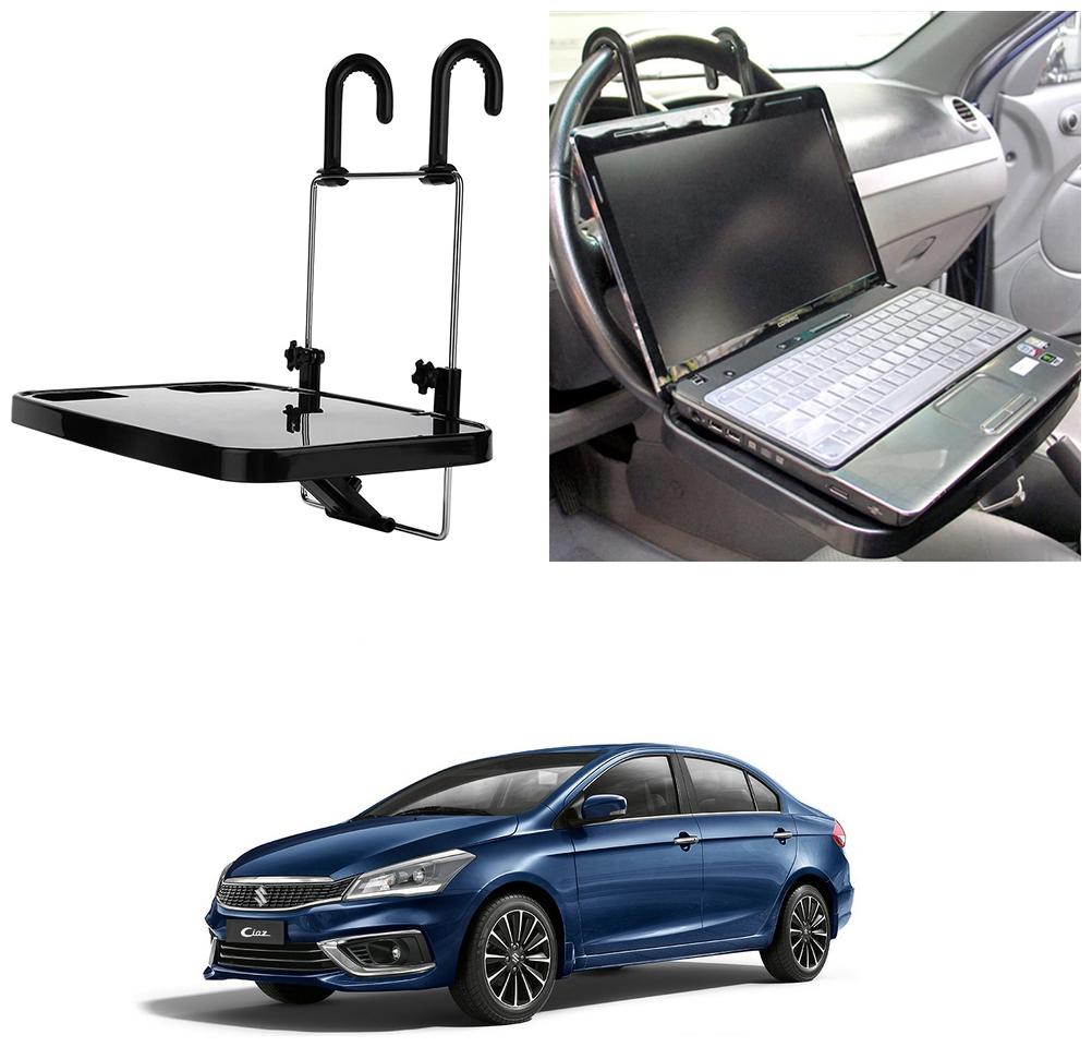 

Oshotto Foldable Laptop Tray Food Tray Cup holder Multi Functional Car Organiser for Maruti Suzuki Ciaz