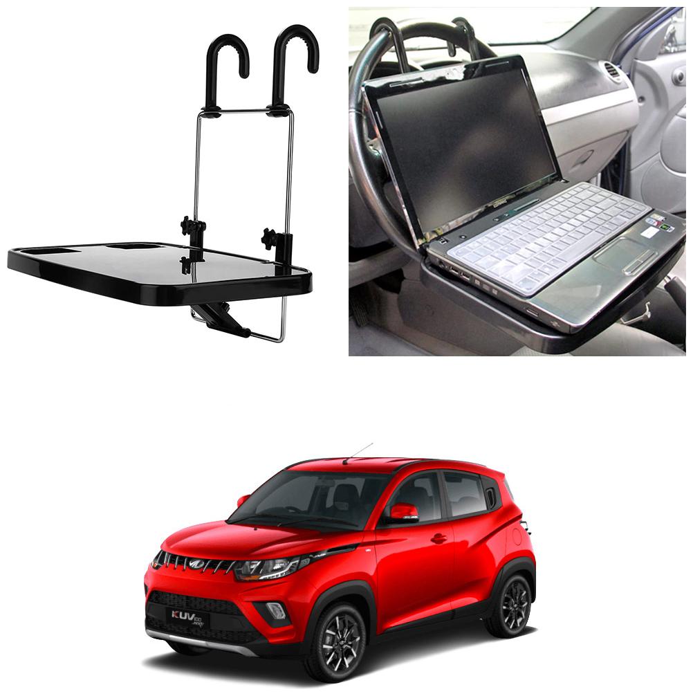

Oshotto Foldable Laptop Tray Food Tray Cup holder Multi Functional Car Organiser for Mahindra Kuv-100