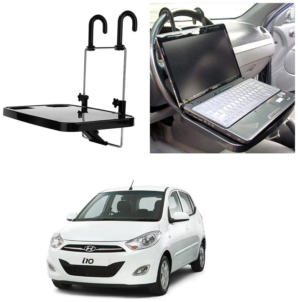 

Oshotto Foldable Laptop Tray Food Tray Cup holder Multi Functional Car Organiser for Hyundai I-10