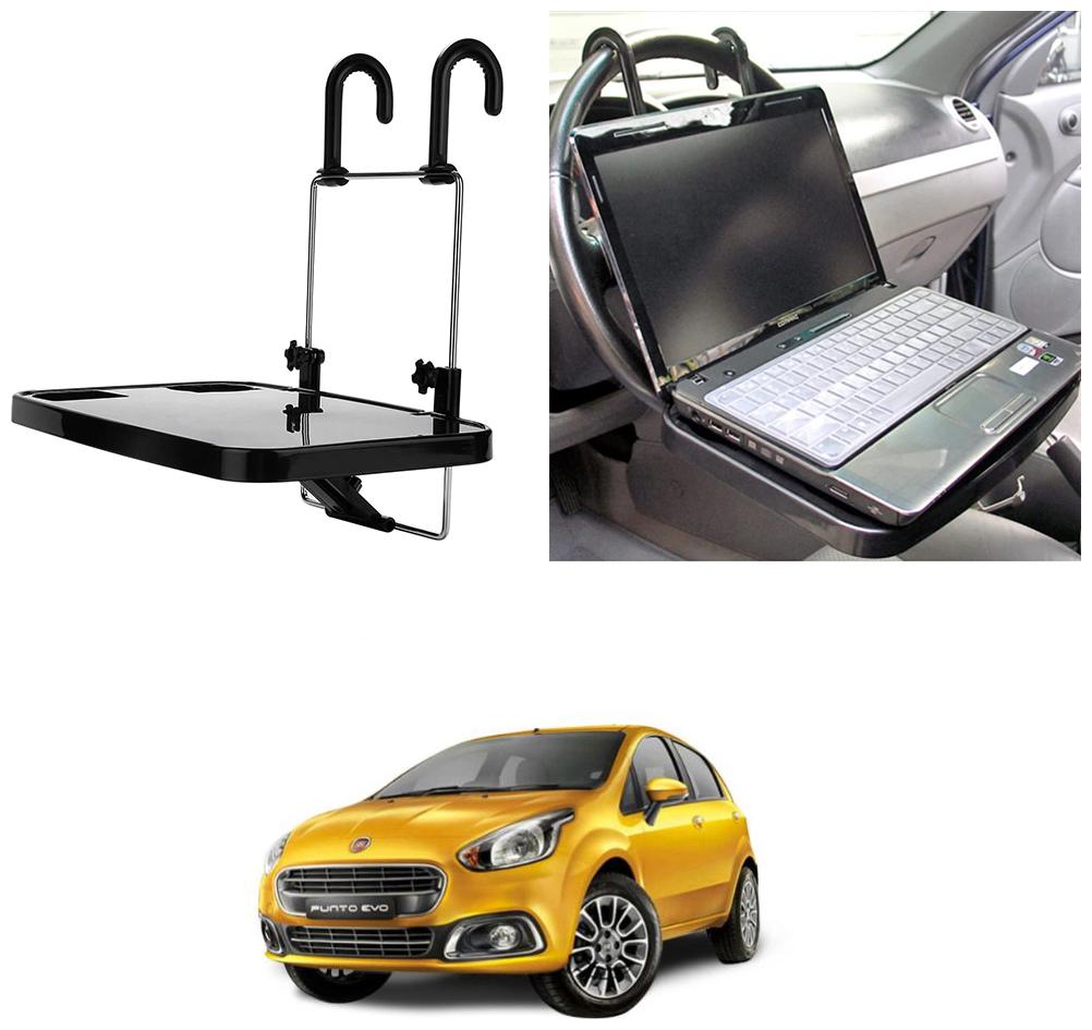 

Oshotto Foldable Laptop Tray Food Tray Cup holder Multi Functional Car Organiser for Fiat Punto