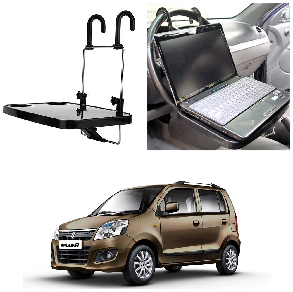 

Oshotto Foldable Laptop Tray Food Tray Cup holder Multi Functional Car Organiser for Maruti Suzuki Wagon R 2010 Onwards