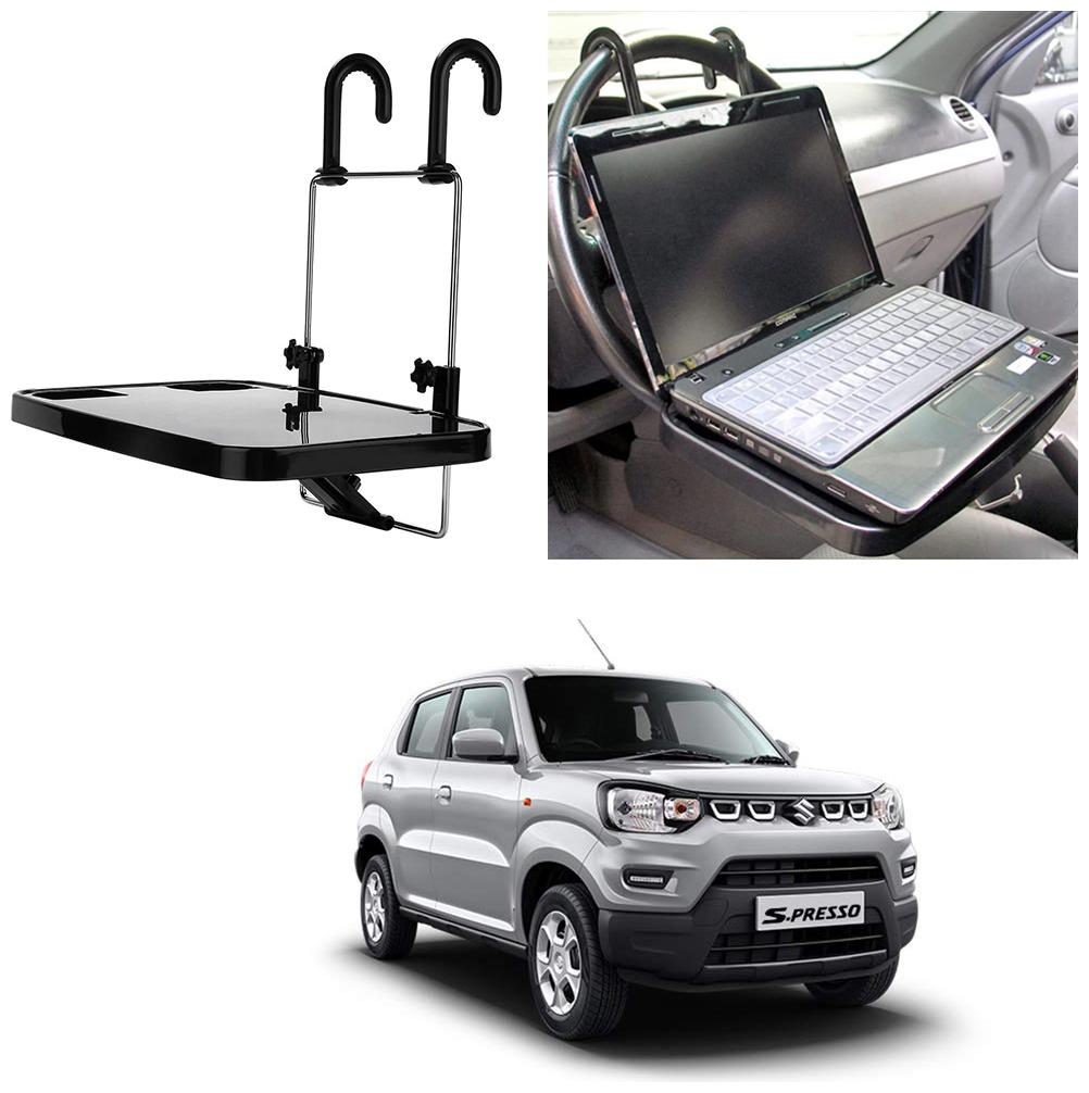 

Oshotto Foldable Laptop Tray Food Tray Cup holder Multi Functional Car Organiser for Maruti Suzuki S-Presso