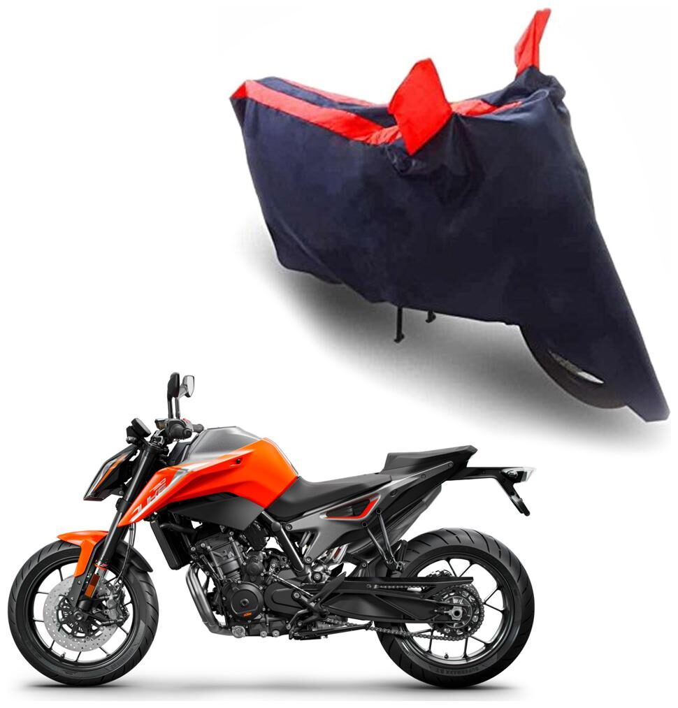 

Oshotto Recaro Dust Proof Water Resistant Double Mirror Pocket Taffeta Bike Body Cover for KTM 790 Duke (Red Blue)