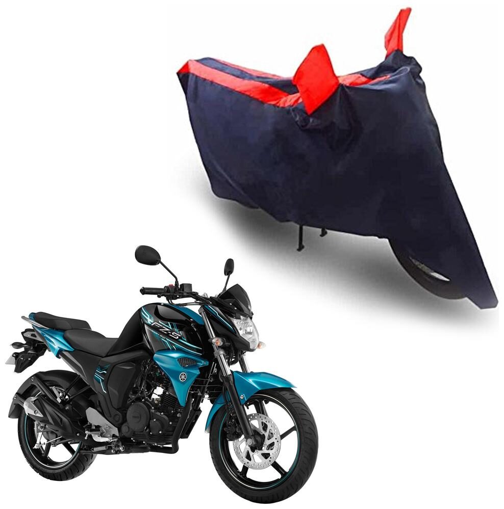 

Oshotto Recaro Dust Proof Water Resistant Double Mirror Pocket Taffeta Bike Body Cover for Yamaha FZ S V2 0 FI (Red Blue)