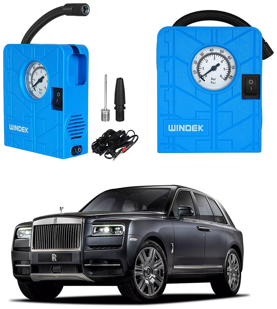 

Oshotto Windek Compact Air Pump Tire Inflator Compressor 300PSI Compatible with Rolls Royce Cullinan (Blue)