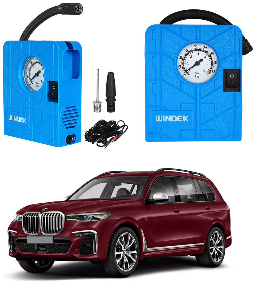 

Oshotto Windek Compact Air Pump Tire Inflator Compressor 300PSI Compatible with BMW X7 (Blue)