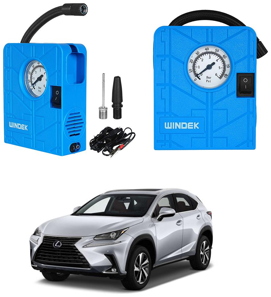

Oshotto Windek Compact Air Pump Tire Inflator Compressor 300PSI Compatible with LEXUS NX (Blue)