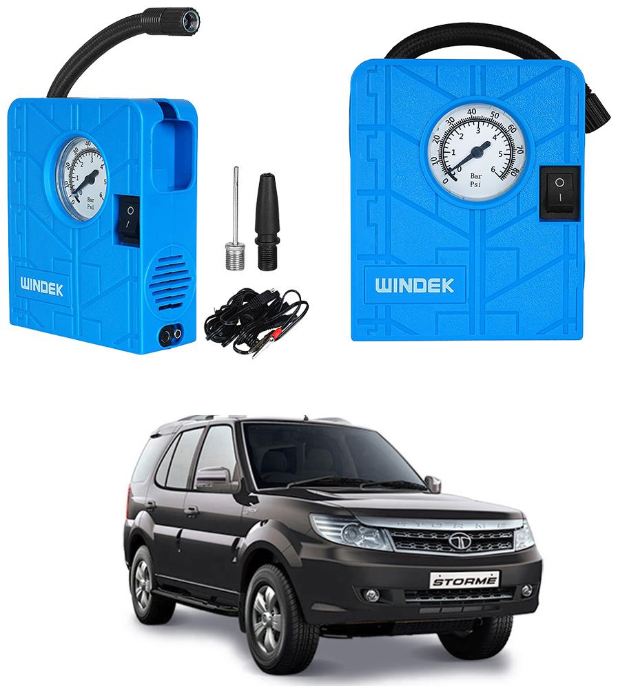

Oshotto Windek Compact Air Pump Tire Inflator Compressor 300PSI Compatible with Tata Safari Storme (Blue)