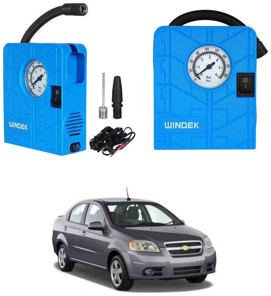 

Oshotto Windek Compact Air Pump Tire Inflator Compressor 300PSI Compatible with Chevrolet Aveo (Blue)