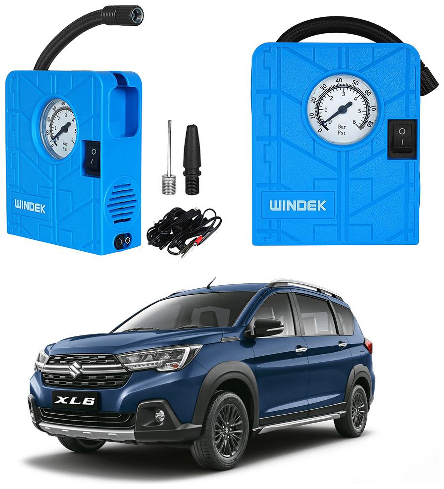 

Oshotto Windek 12V Portable Tire InflatorCompressor with LED Light for Maruti Suzuki XL6 (Blue)