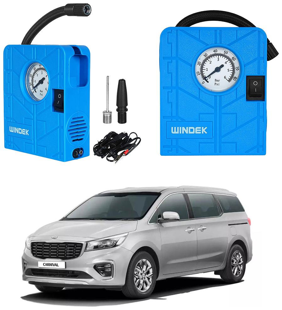 

Oshotto Windek Compact Air Pump Tire Inflator Compressor 300PSI Compatible with Kia Carnival (Blue)