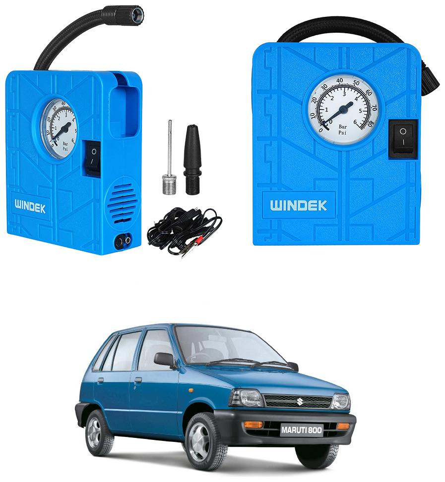

Oshotto Windek 12V Portable Tire InflatorCompressor with LED Light for Maruti Suzuki 800 (Blue)