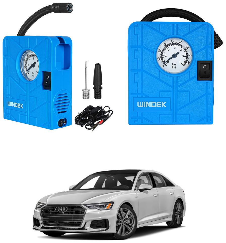 

Oshotto Windek Compact Air Pump Tire Inflator Compressor 300PSI Compatible with Audi A6 (Blue)
