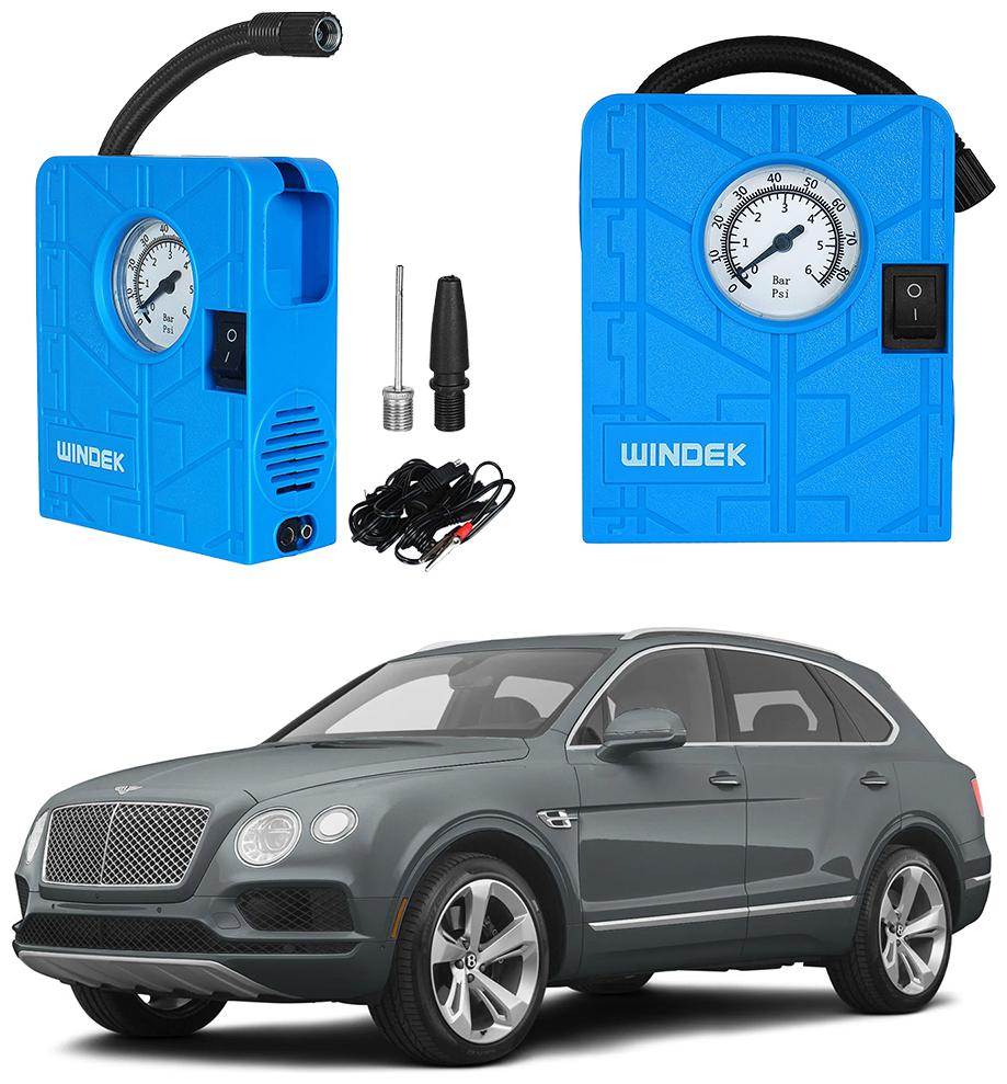 

Oshotto Windek Compact Air Pump Tire Inflator Compressor 300PSI Compatible with Bentley Bentayga (Blue)