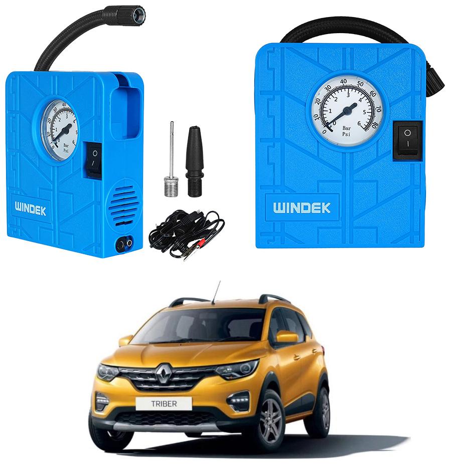 

Oshotto Windek Compact Air Pump Tire Inflator Compressor 300PSI Compatible with Renault Triber (Blue)